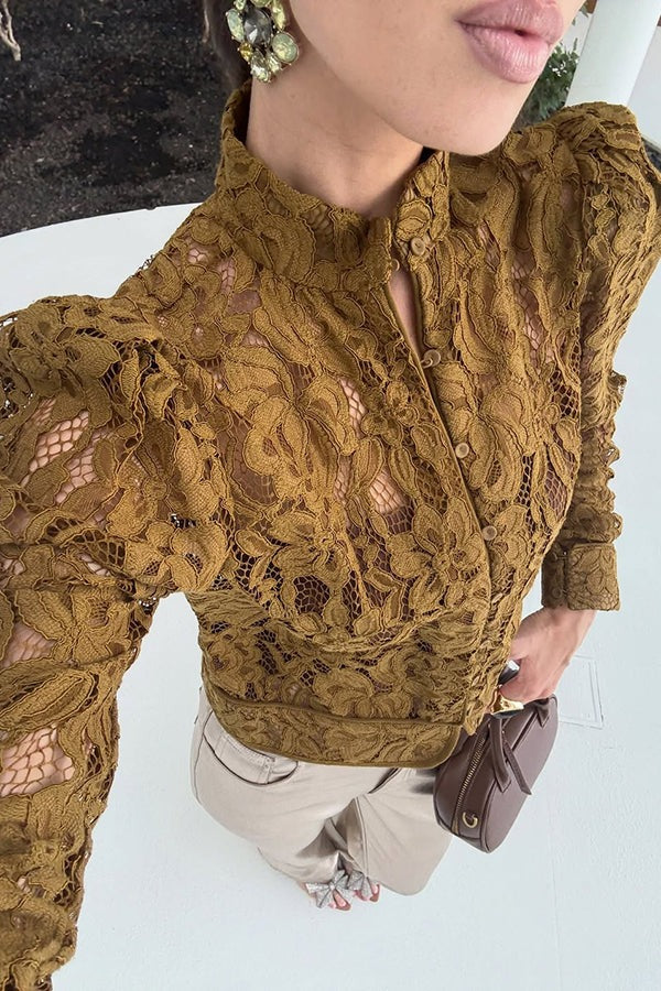 Kurtka Koronkowa w Stylu Pałacowym - Romantyczna i Wyszukana Elegancja