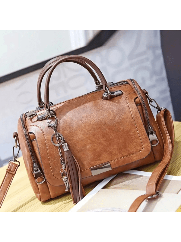 Elegancka torba na ramię z ekologicznej skóry