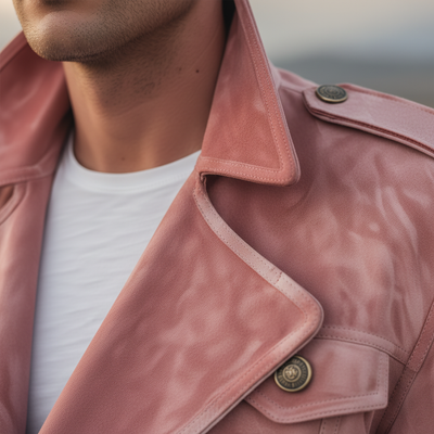 Męska Kurtka Western Retro ze Zamszu – Styl i Komfort