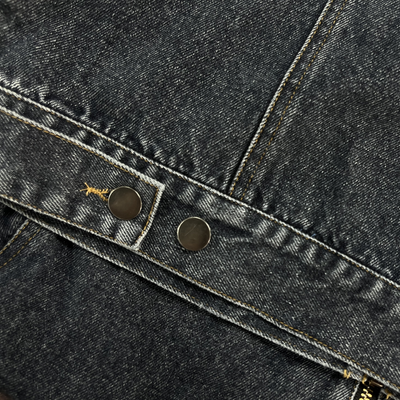 Męska Kurtka Dżinsowa Vintage Slim Fit – Moda z Kołnierzem Baseballowym