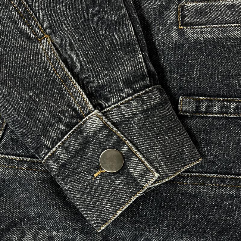 Męska Kurtka Dżinsowa Vintage Slim Fit – Moda z Kołnierzem Baseballowym
