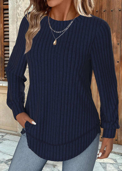 Bluza Damska Navy – Komfort i Codzienna Elegancja