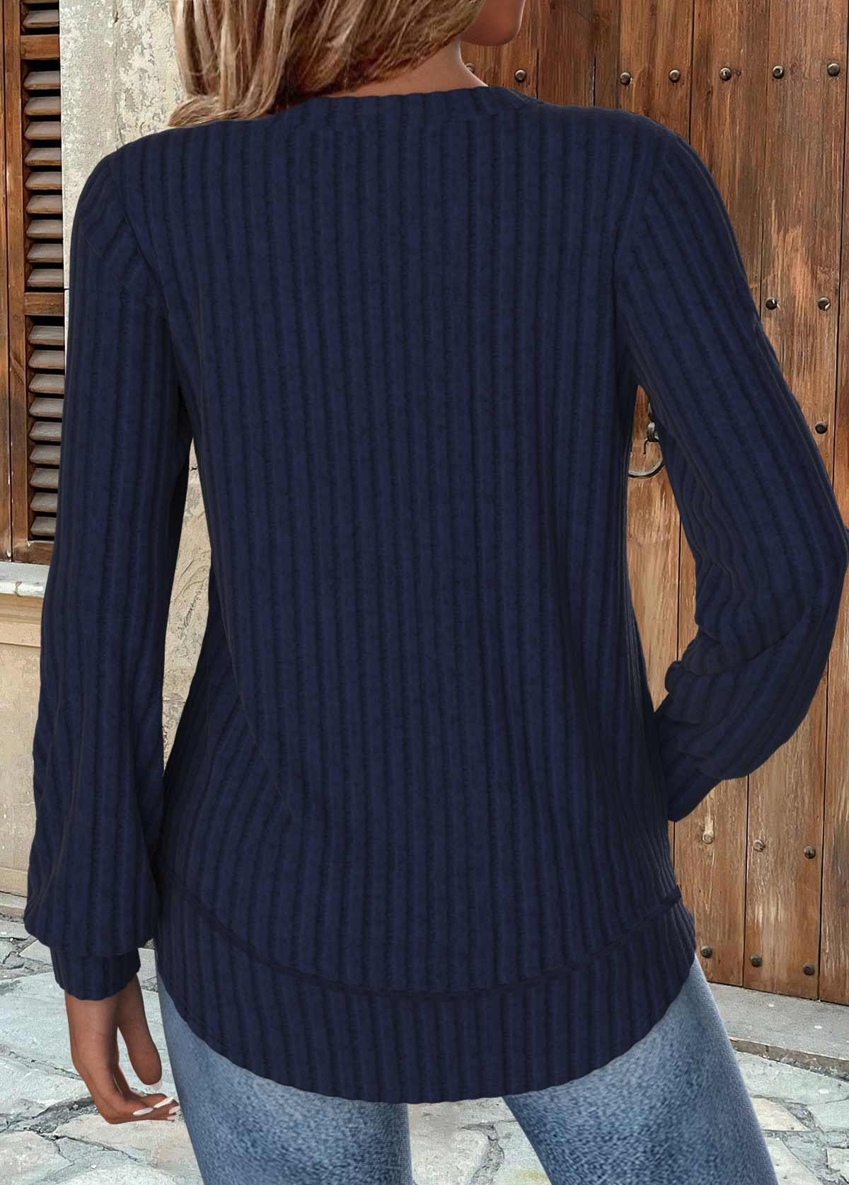 Bluza Damska Navy – Komfort i Codzienna Elegancja
