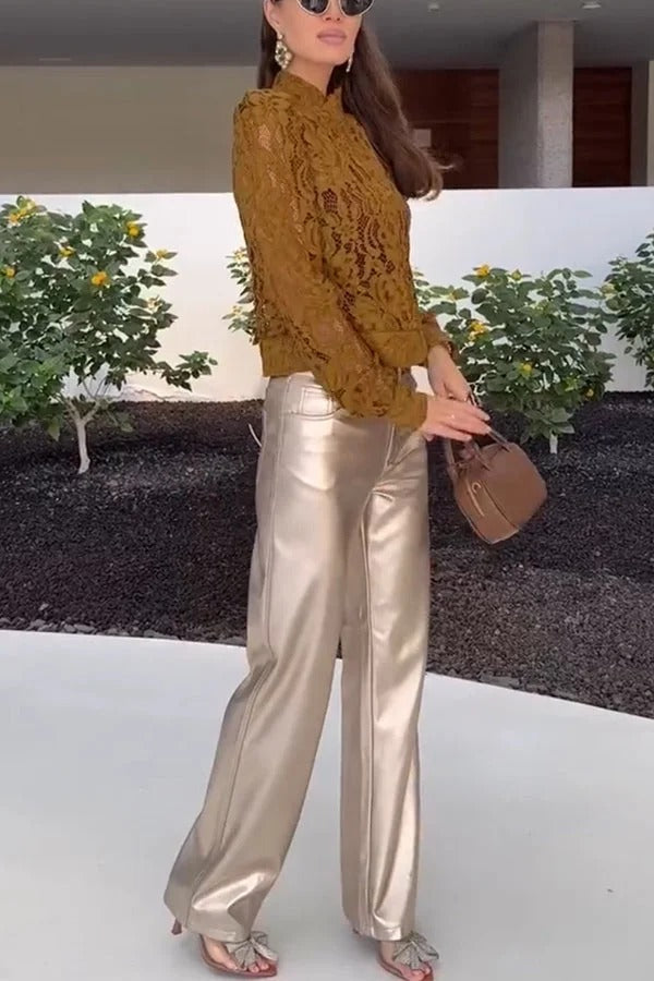 Kurtka Koronkowa w Stylu Pałacowym - Romantyczna i Wyszukana Elegancja