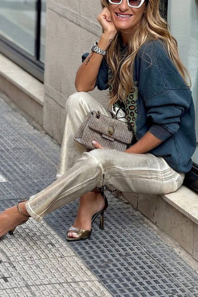 Bluza z Wzorem Lamparta dla Kobiet – Styl Komfortowy i Modny
