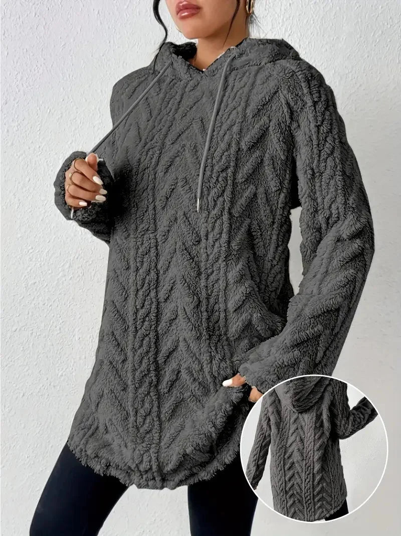 Casual Hoodie Męski - Ciepła i Wygodna Bluza z Kapturem na Zimę