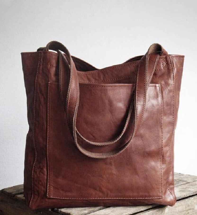 Klasyczna torba tote ze skóry
