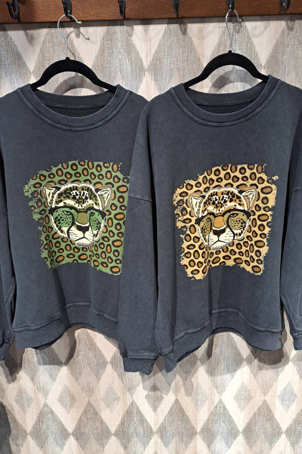 Bluza z Wzorem Lamparta dla Kobiet – Styl Komfortowy i Modny