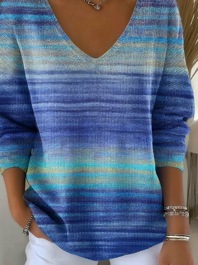 Sweter Damski Gradient Bawełniany - Komfort i Styl