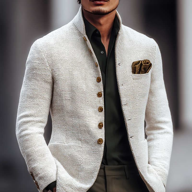 Męska Kurtka Tweed Klasyczna – Elegancja, Komfort i Styl