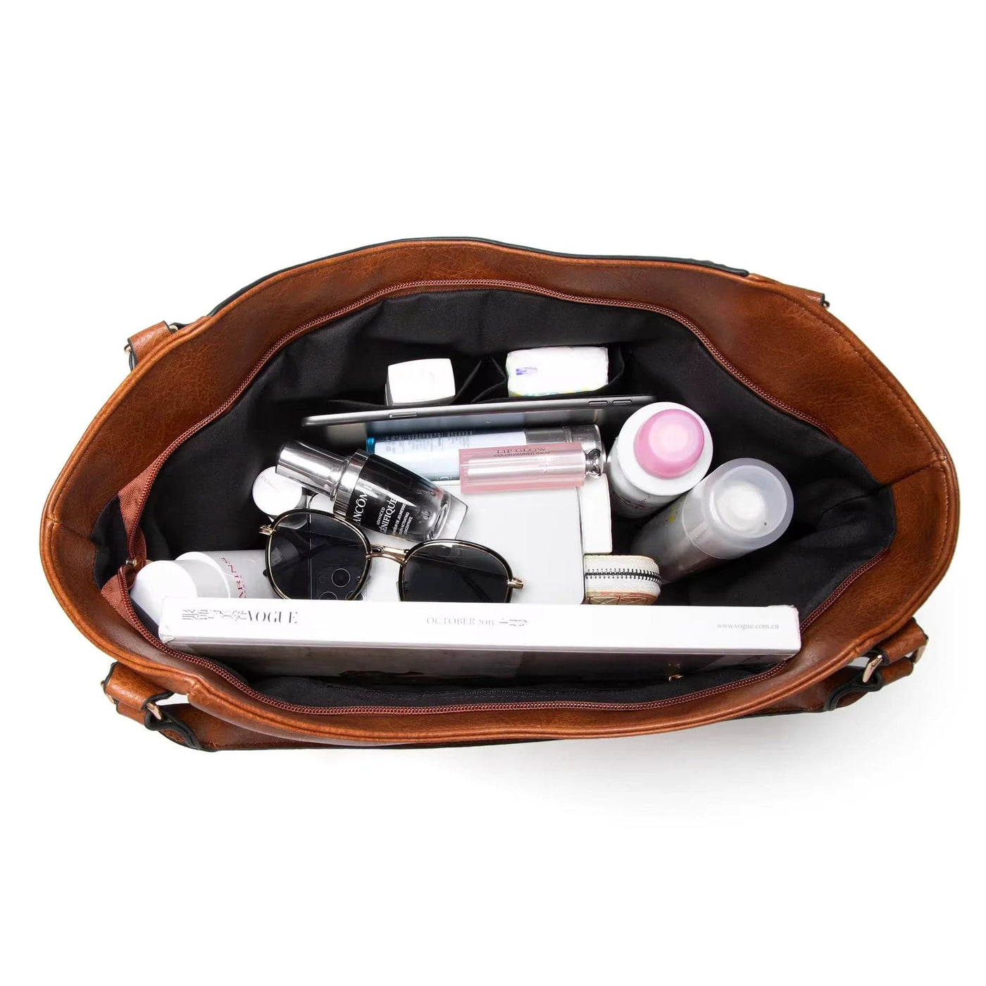 Elegancka skórzana torba tote