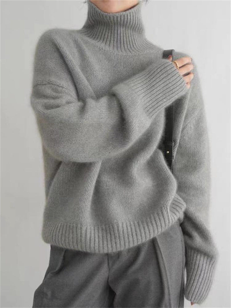 Sweter o luźnym casualowym kroju