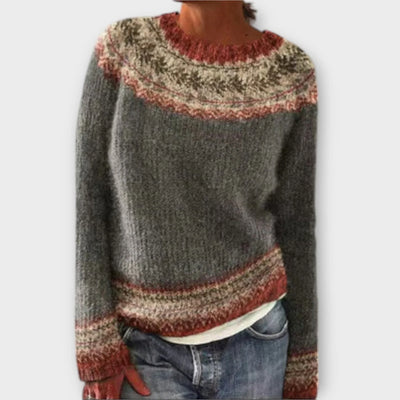 Wintage’owy retro sweter dziergany