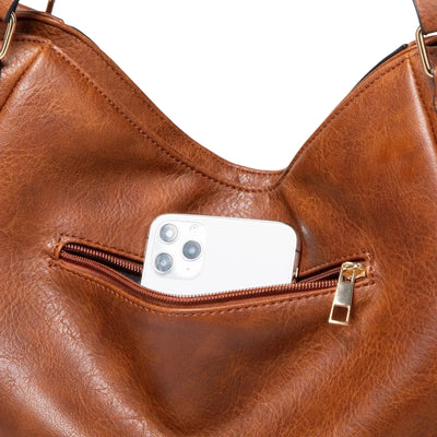 Elegancka skórzana torba tote
