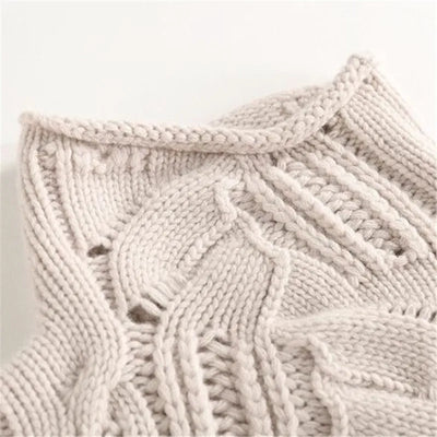 Stylowy luźny sweter z kaszmiru