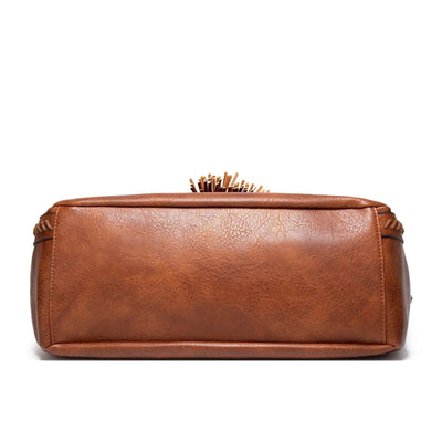 Elegancka skórzana torba tote