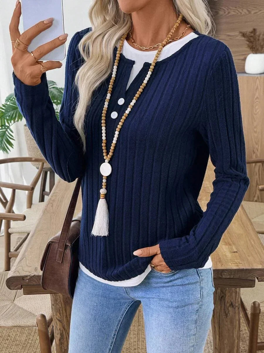 Męska Koszulka Casual z Dekoltem w Serek – Stylowy i Wygodny