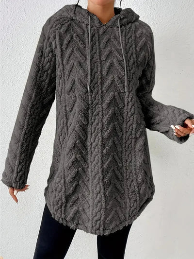 Casual Hoodie Męski - Ciepła i Wygodna Bluza z Kapturem na Zimę