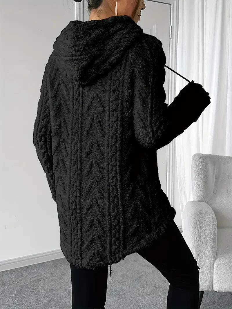 Casual Hoodie Męski - Ciepła i Wygodna Bluza z Kapturem na Zimę