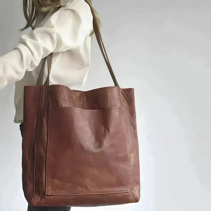 Klasyczna torba tote ze skóry