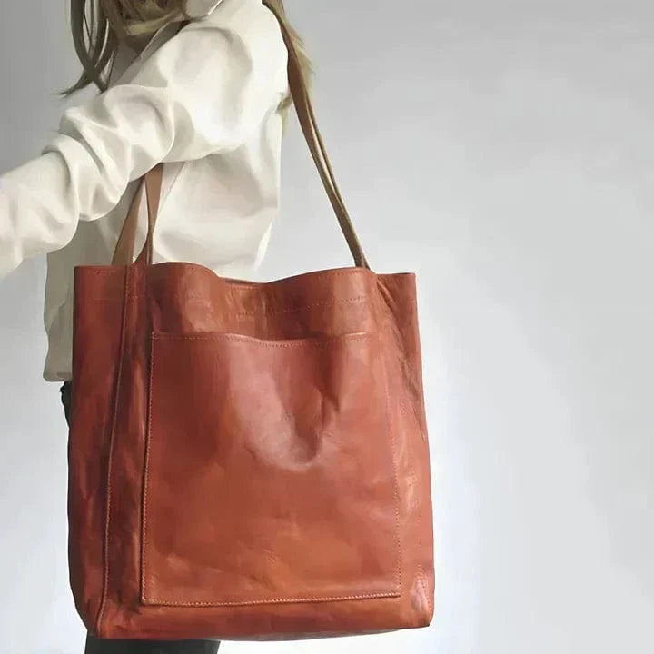 Klasyczna torba tote ze skóry
