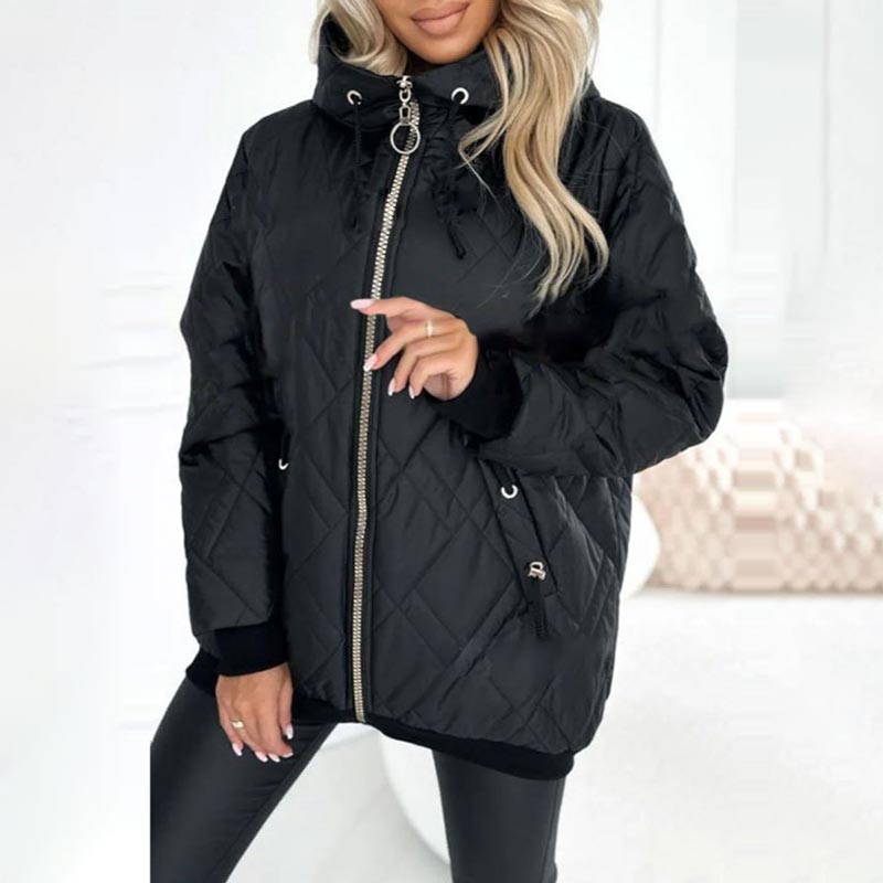 Stylowy ciepły płaszcz parka