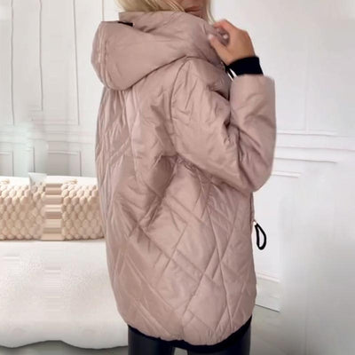 Stylowy ciepły płaszcz parka