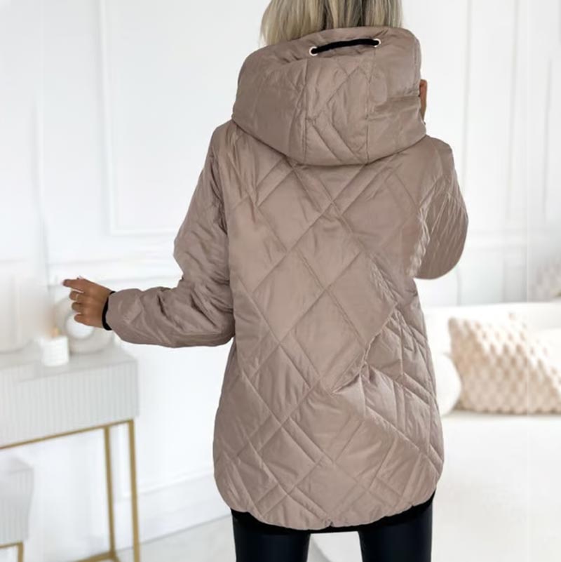 Stylowy ciepły płaszcz parka